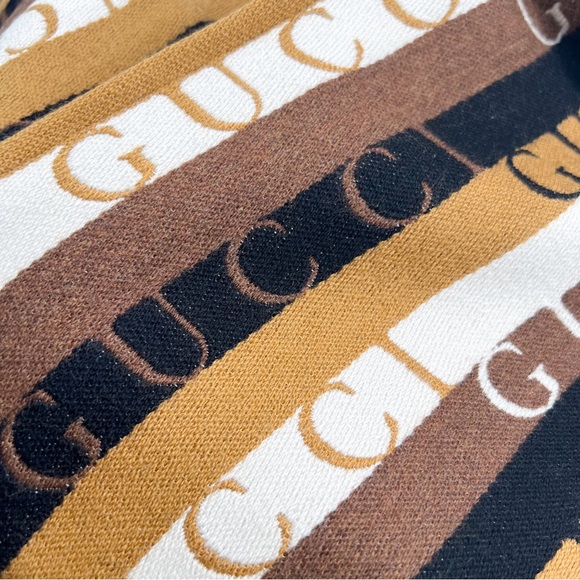 GUCCI Logo Stripe Wool 2021 Scarf w/ Tags - Picture 10 of 16